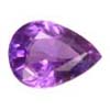 Sapphire Purple Gemstone Pear, Loupe Clean
